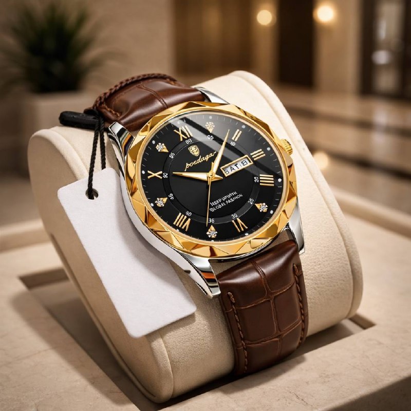 Poedgar™ Reloj Hombre Fondo Negro Exclusivo