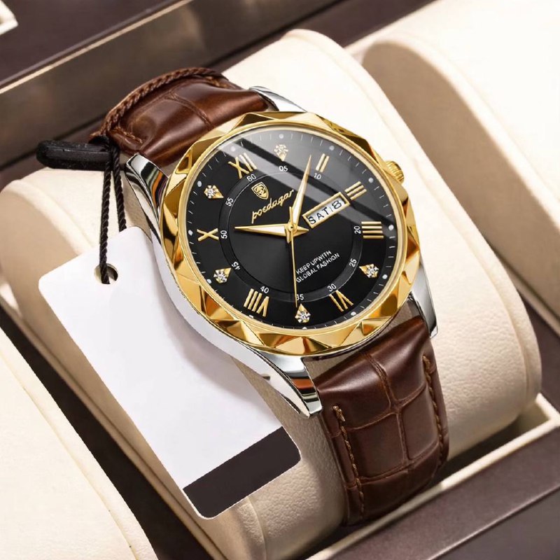 Poedgar™ Reloj Hombre Fondo Negro Exclusivo